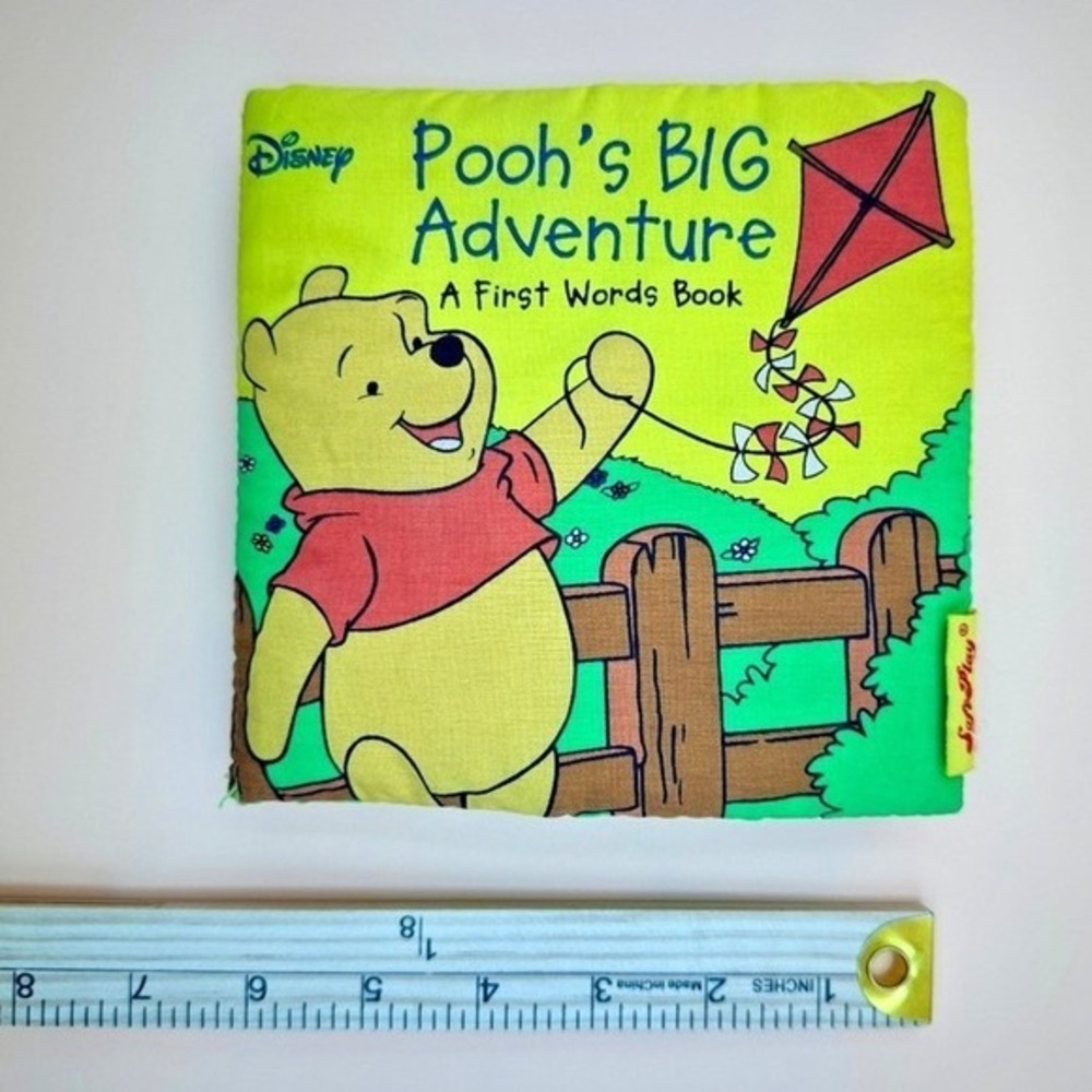 VINTAGE Disney Winnie Pooh Soft Cloth Book Pooh's Big Adventure 2005 SoftPlay - Picture 6 of 6